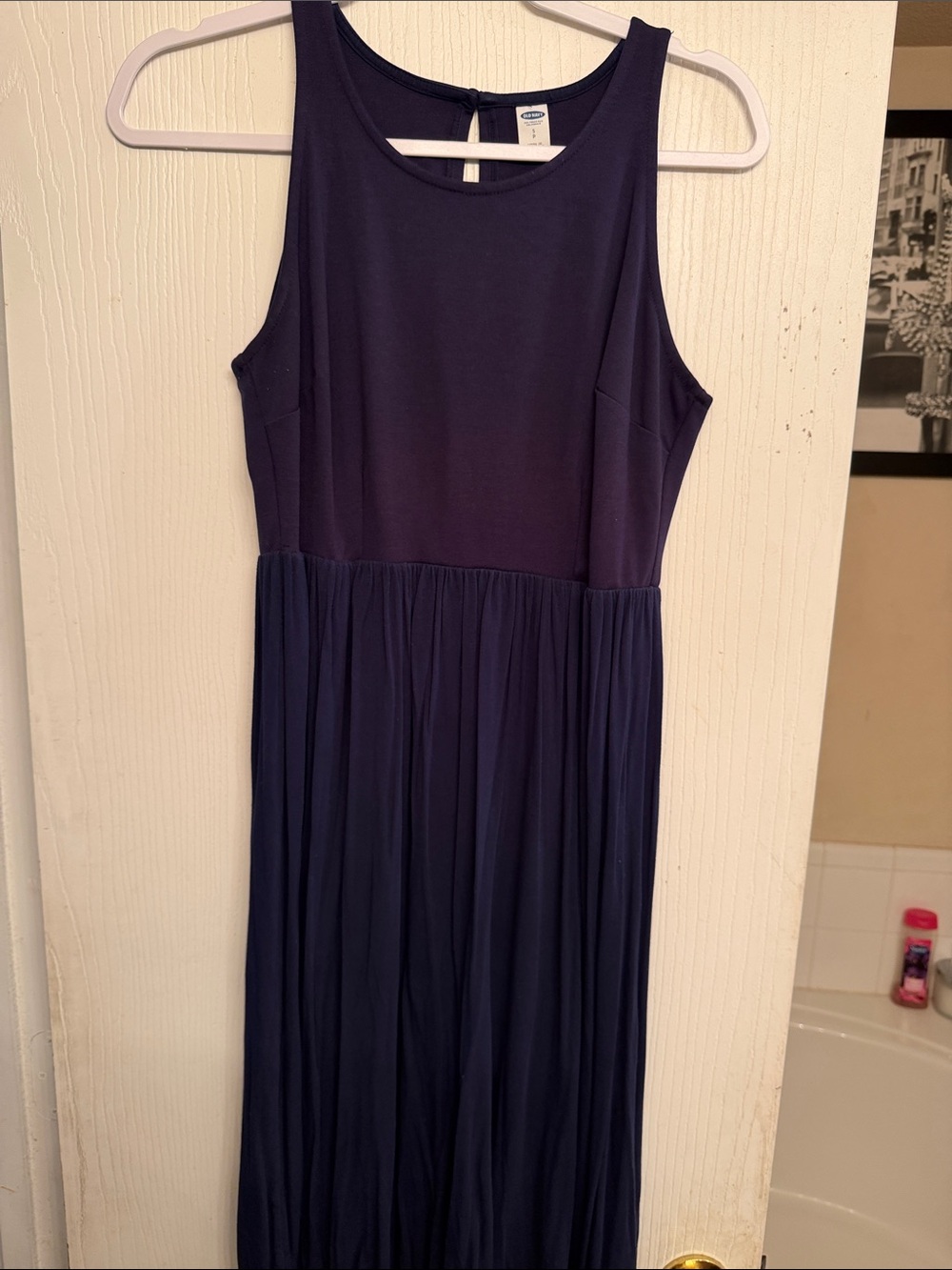 Old Navy Navy Sleeveless Maxi Dress